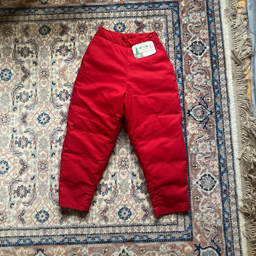 Vintage goose down snow pants Seattle Quilt Co
